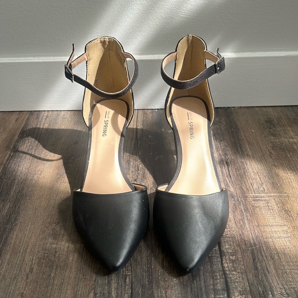 Call It Spring Shoes - Call it Spring heels closed toe ankle strap